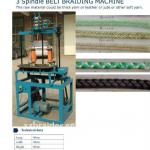 3 spindles belt braiding machine