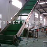 steel production line rubber belt conveyor system