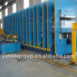 Textile core conveyor belt vulcanizing line