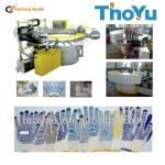 best design cotton PVC gardening gloves dotting machine with superior quality
