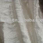 Polyester Jacquard Voile Fabric/100% Polyester Yarn Dyed Sheer Curtain Fabric