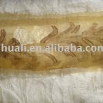 Polyester Organza Golden Yellow Curtain Fabric/Crystal Organza Curtain Fabric