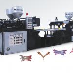 There Color Upper Injection Molding machine-