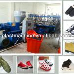 Semi-automatic plastic PVC/TPR injection shoe making machine-