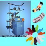 computerized dual use terry and plain socks knitting machine