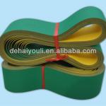 flat power transmission belt with high friction