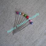 Machinery Assorted Colors Round Heads 38mm Decorative Sewing Pins