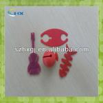 SZ*2013 cheap silicone bobbin winder,headphone cable winder for earphone line-
