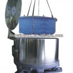 Hydroextractor for loose fibre-