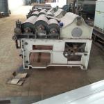 Three connected roller with wire cotton cleaning machine for recycling cotton waste