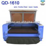 cotton/fabric cnc laser cutting machine/textile laser cutter QD-1610-