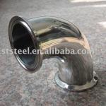 Sanitary stainless steel clamped elbow