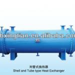 High efficiency glass lined shell and tube heat exchanger