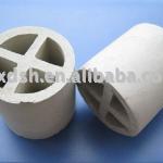 ceramic tower packing:Mineralized Ceramic Cross Ring in chemical plant