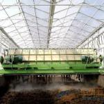 Semi raw material dehydrator machine for compost fertilizer
