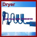 Wood dust dryer for producing wood pellets