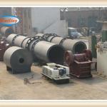 Top level rotary drum dryer for chemical materials with new type