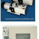 Vacuum drying oven with pump