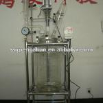 20L glass reactor(supreme quality GG17 or GG3.3 glass ,321 SS material,PTFE sealing,1~100L available,10days DT)