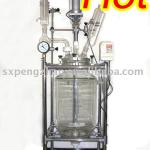 auto-control jacketed glass reactor 50L(PTFE sealing)