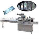 Automatic pharmaceutical flow wrapping machine-