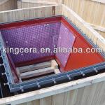 Ceramic rubber lining material hopper-