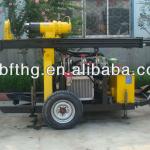 DTH borehole trailer mounted mobile water well drilling rig, high power, low price MT-FY130