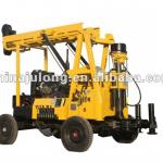 Full hydraulic trailer mounted portable water well drilling rig