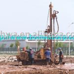 High Speed DTH Geothermal Drill Rig on crawler base