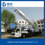 for core and geological drilling,truck mounted HFT350B water well drilling rig,can drill depth 80~300m
