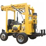 Hydraulic trailer mounted portable water well drilling rig XYX-3