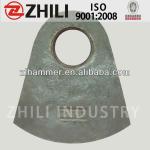 hardness 63 HRC Bimetal Crusher Hammer for iron mining