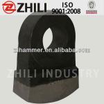 Hardness HRC63 Alloy shredder hammer China foundry