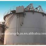 Triple-deck scrubbing thickener for gold processing