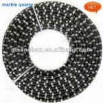 Marble quarry rubberized diamond wire