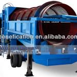 Placer gold mining plant mobile trommel screen