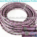 granite block processing profiling plastic diamond wire saw-