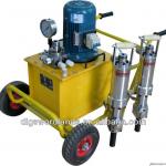 AC motor Hydraulic Rock Breaking Machine with hammers for damaged pavement breaking rock drilling concrete breaking