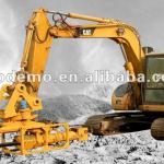 rock drill mounted on excavator-