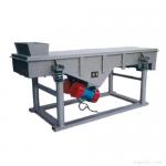 Linear vibrating screen for powders and granules with high efficiency