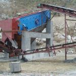 High efficiency rock vibrating screen