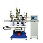 Steel wire brush drilling and tufting machine controlled by CNC