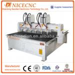 Woodworking cnc router machine with Six-spindles BD1816A