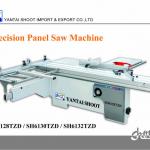 wood cutting panel saw SH6128TZC with Length of sliding table 2800x360mm and 45degree tilting and 4kw motor