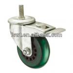 Medium Duty Screw Rod Caster Wheel With Brake-