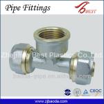 female tee brass fitting