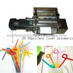 Semi-automatic artistic drinking straw making machine