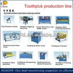 Popular sold commercial bamboo toothpick making machine with whole production line, good price for sale