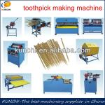 High quality bamboo toothpick making machine with whole production line, good price