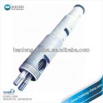 Conical twin screw barrel for Extruders